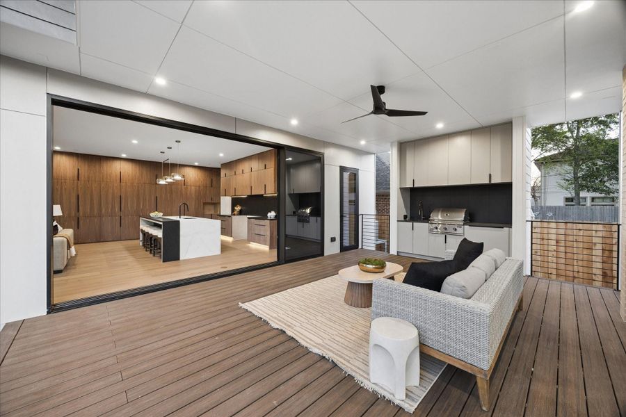 Furnished interior view inside a new home in , Bellaire (Image 26).