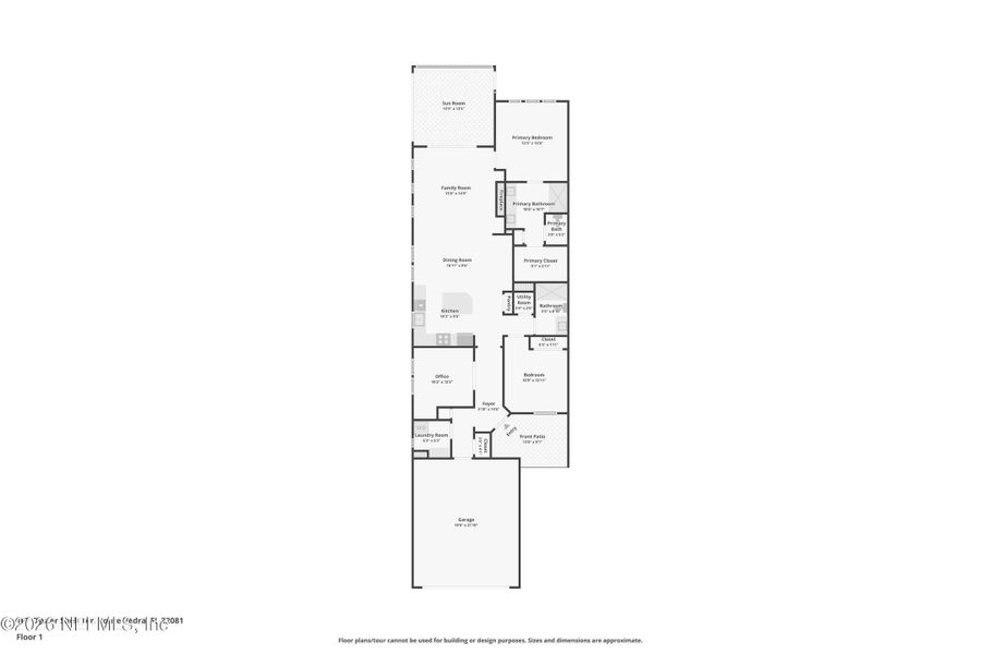 2D floor plan layout of this home in Del Webb Nocatee, Ponte Vedra, FL (Image 5).