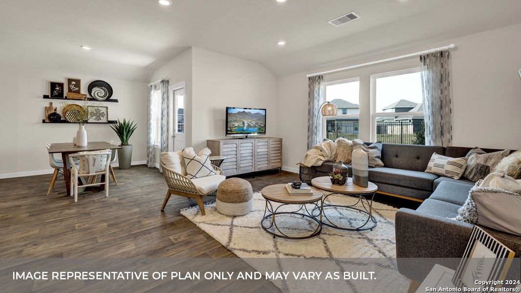 Furnished interior view inside a new home in Trace, San Marcos (Image 28).
