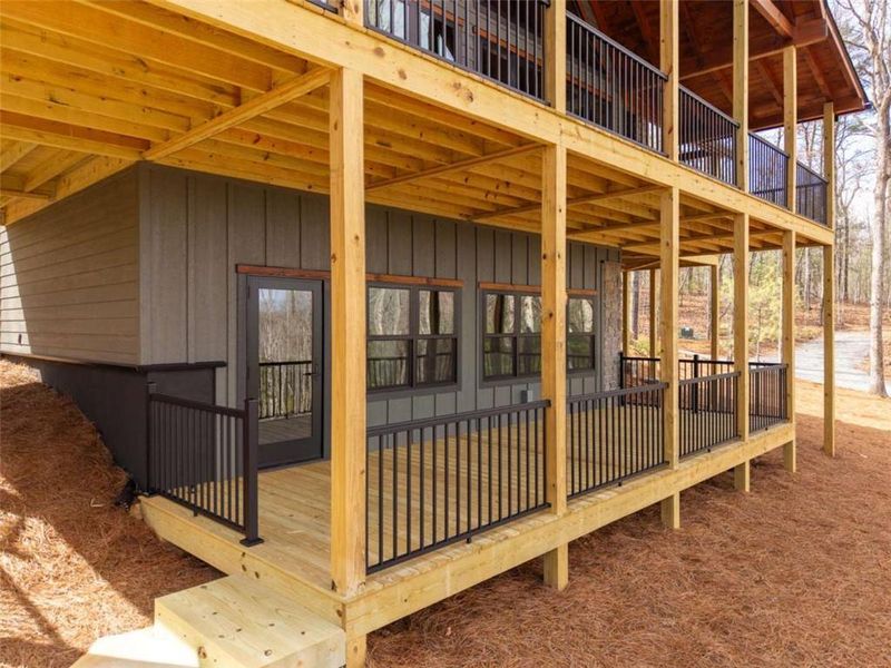 Exterior details and patio area of a home in , Blue Ridge (Image 23).