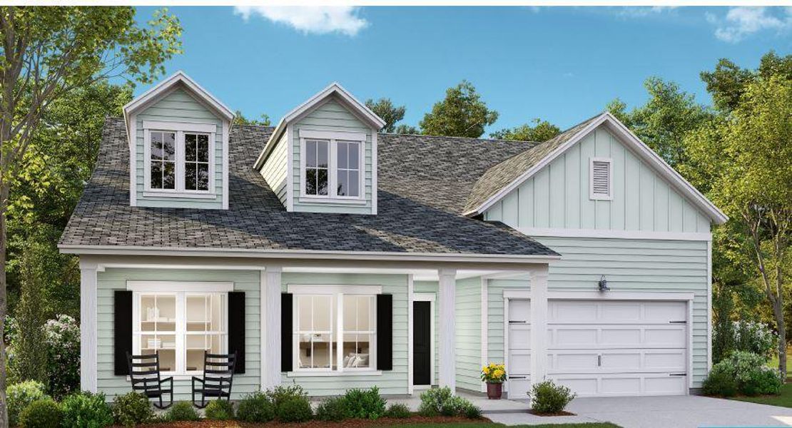 Front exterior of a new home in , Summerville, SC, highlighting curb appeal (Image 2). Front exterior of a new home in , Summerville, SC, highlighting curb appeal (Image 2).