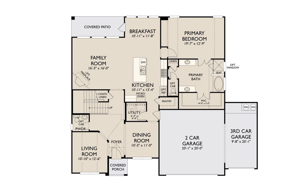 2D floor plan layout for the Nathaniel by Ashton Woods in Megan's Landing, Castroville, TX (Image 3). 2D floor plan layout for the Nathaniel by Ashton Woods in Megan's Landing, Castroville, TX (Image 3).