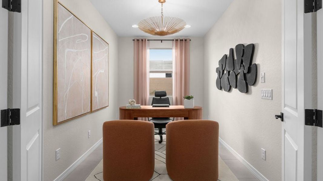 Representative furnished interior of a home built from the Fairway by Taylor Morrison in Artisan at Asante Vista Collection, Surprise (Image 7).