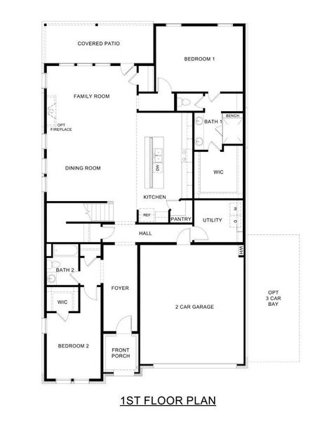 2D floor plan layout for the Evergreen by D.R. Horton in The Landing at Hidden Lakes, McKinney, TX (Image 3). 2D floor plan layout for the Evergreen by D.R. Horton in The Landing at Hidden Lakes, McKinney, TX (Image 3).