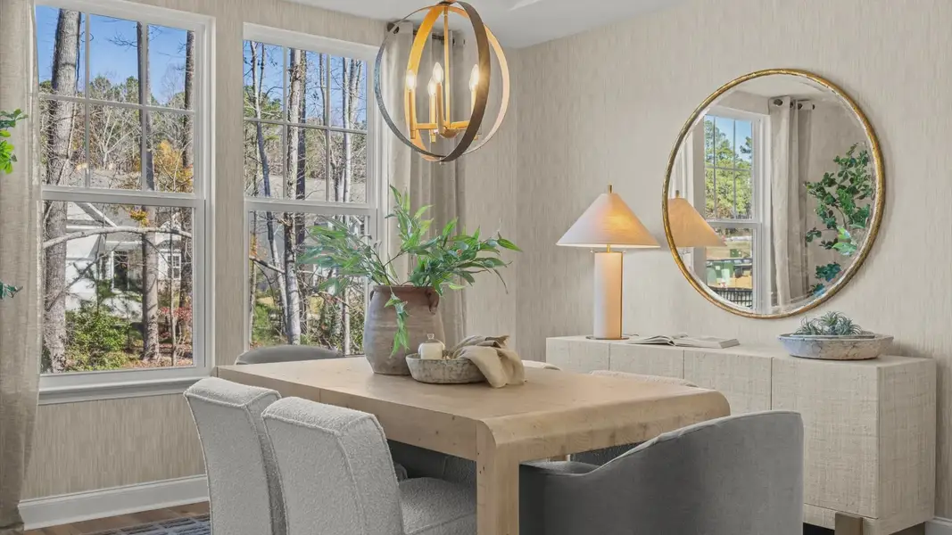 Furnished interior view inside a new home in Sidney Creek Single Family, Zebulon (Image 9).