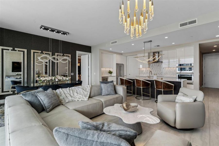 Furnished interior view inside a new home in , Sarasota (Image 48).