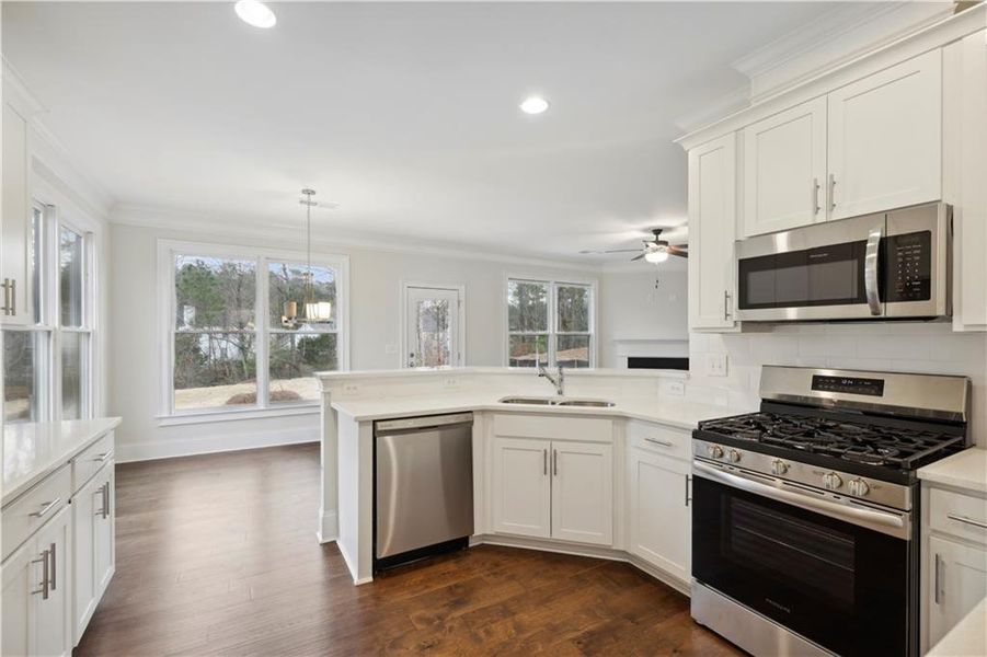 Furnished interior view inside a new home in , Sugar Hill (Image 4).