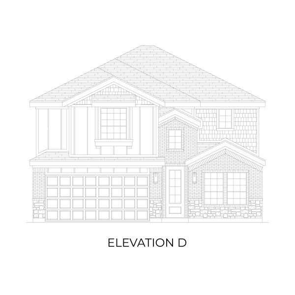 Representative rendering of the exterior for the Ford FS by First Texas Homes (Image 16).