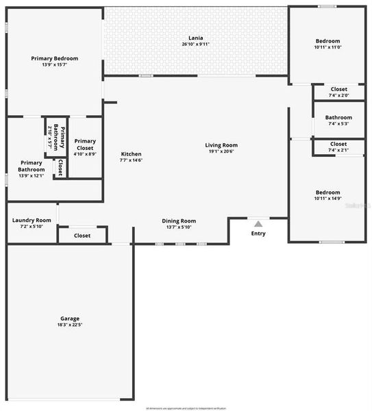 2D floor plan layout of this home in , Englewood, FL (Image 5).