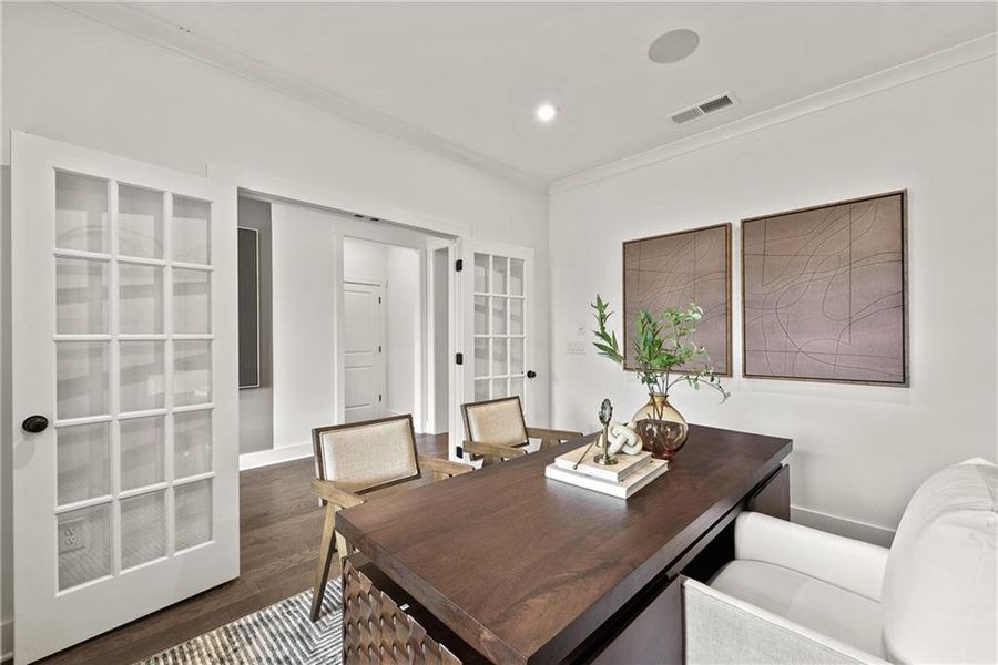 Furnished interior view inside a new home in Watermist at Mirror Lake, Villa Rica (Image 28).