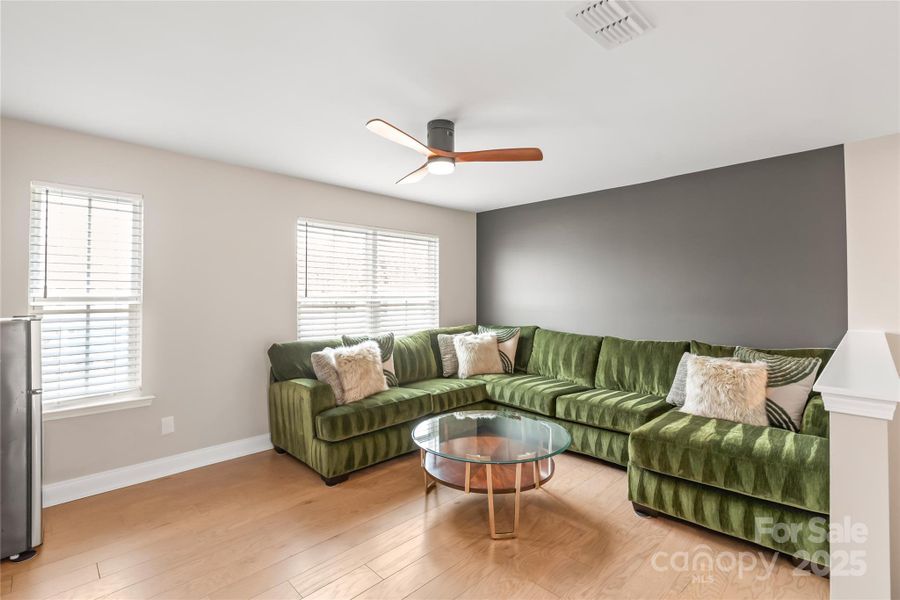 This huge loft area could be a great second-floor living room, a second work space, a reading nook, a play area... This huge loft area could be a great second-floor living room, a second work space, a reading nook, a play area...