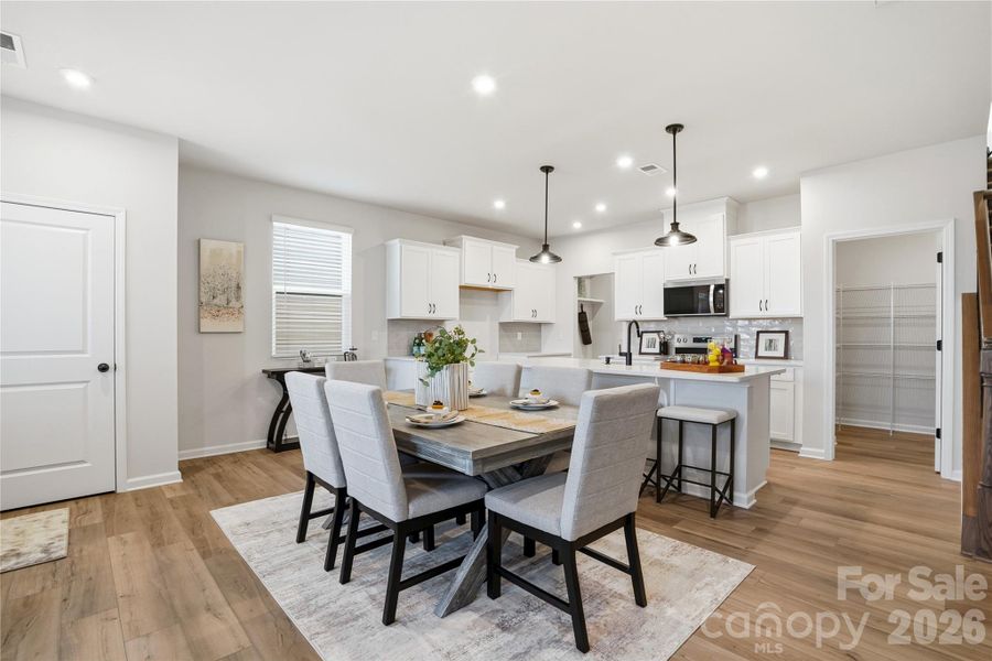 Furnished interior view inside a new home in The Townes at Cheyney, Charlotte (Image 7).