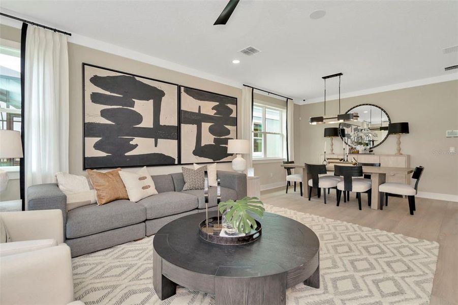 Furnished interior view inside a new home in Primrose at Longleaf, New Port Richey (Image 24).