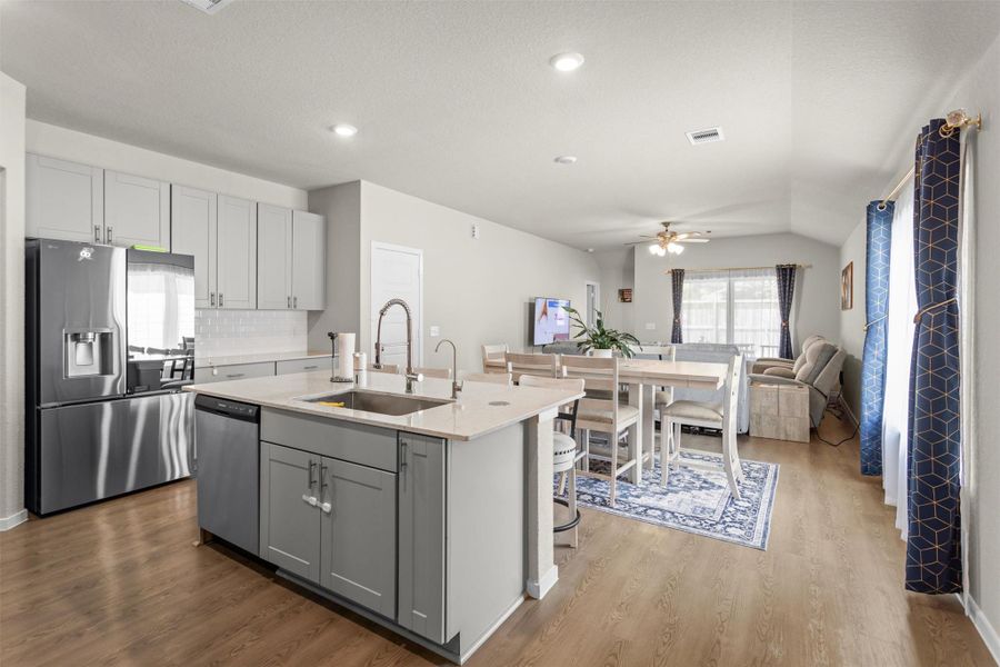 Open concept living perfect for entertaining at home Open concept living perfect for entertaining at home