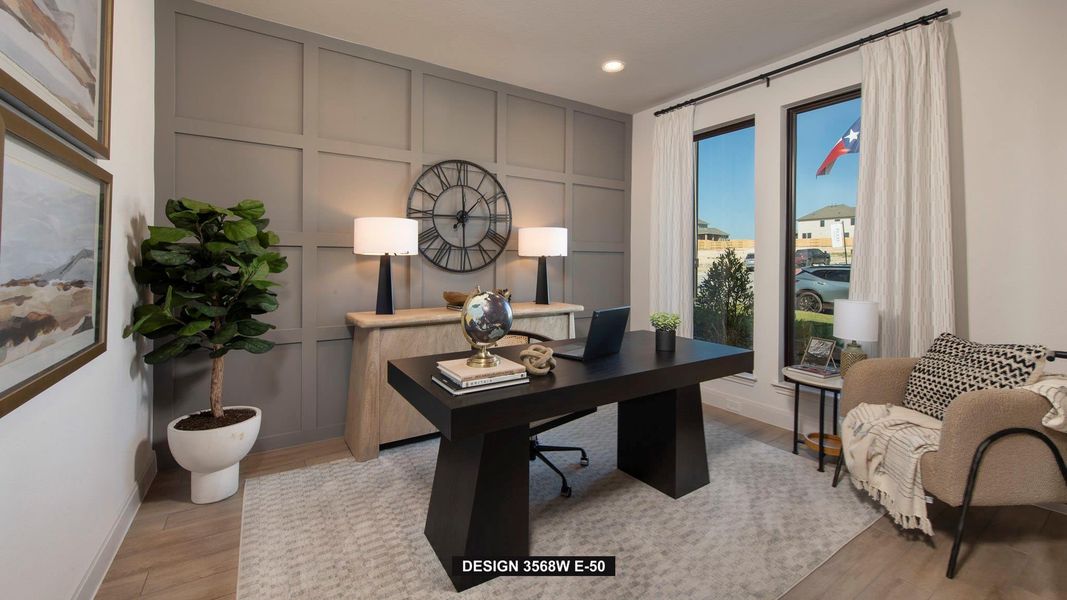 Furnished interior view inside a new home in Lariat 60', Liberty Hill (Image 4).