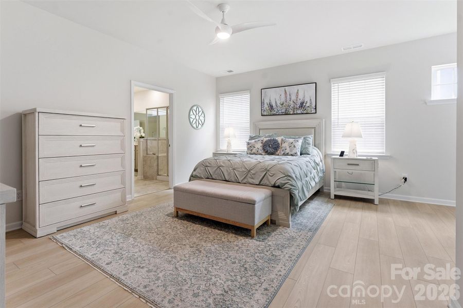 Furnished interior view inside a new home in Falls Cove at Lake Norman, Troutman (Image 18).