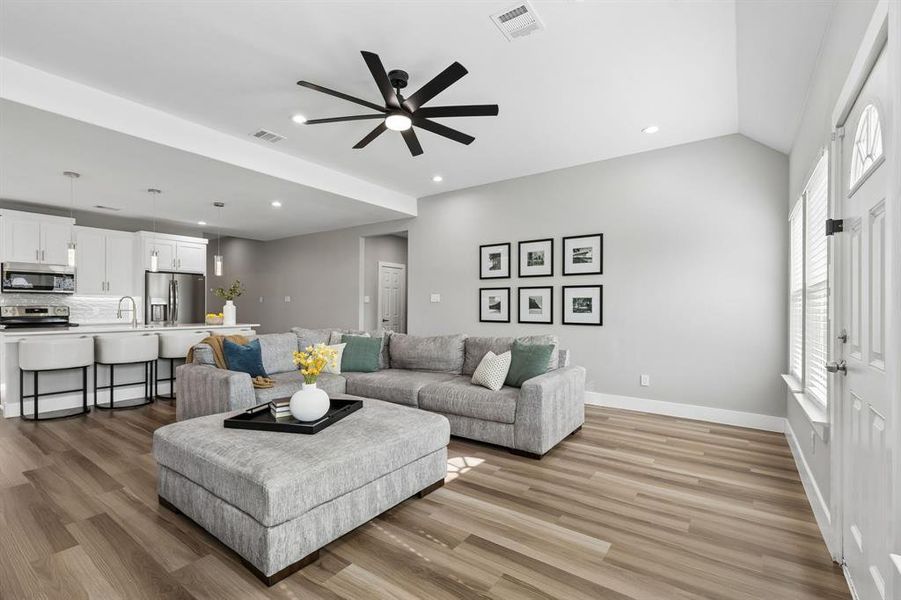 Furnished interior view inside a new home in , Dallas (Image 15).
