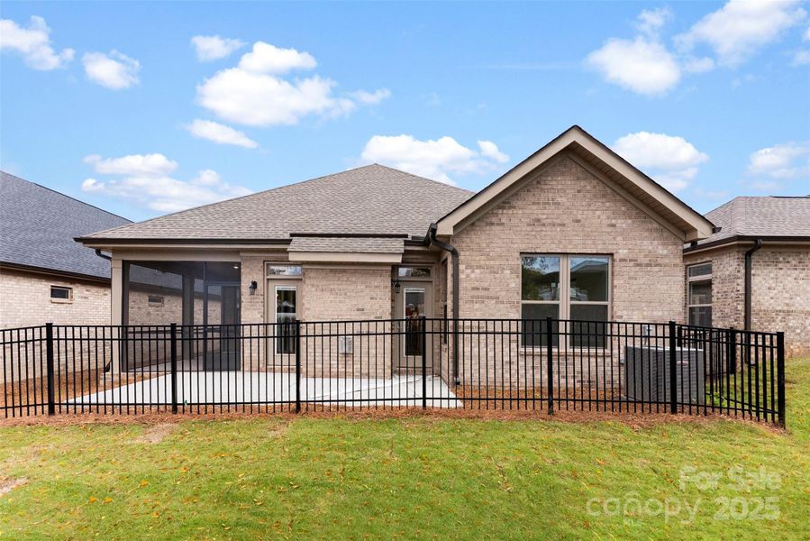 Exterior details and patio area of a home in The Courtyards on New Hope, Gastonia (Image 20).