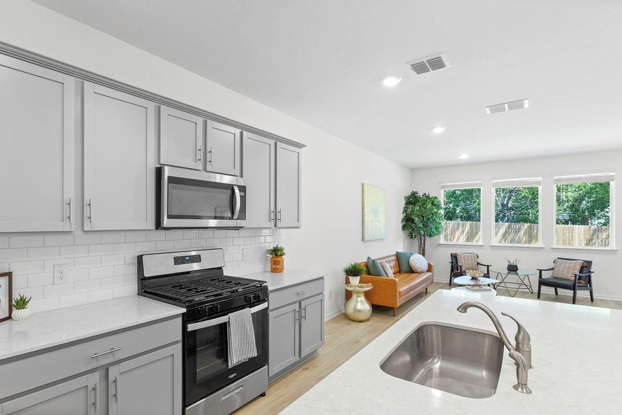 Furnished interior view inside a new home in Brooks Ranch, Kyle (Image 29).