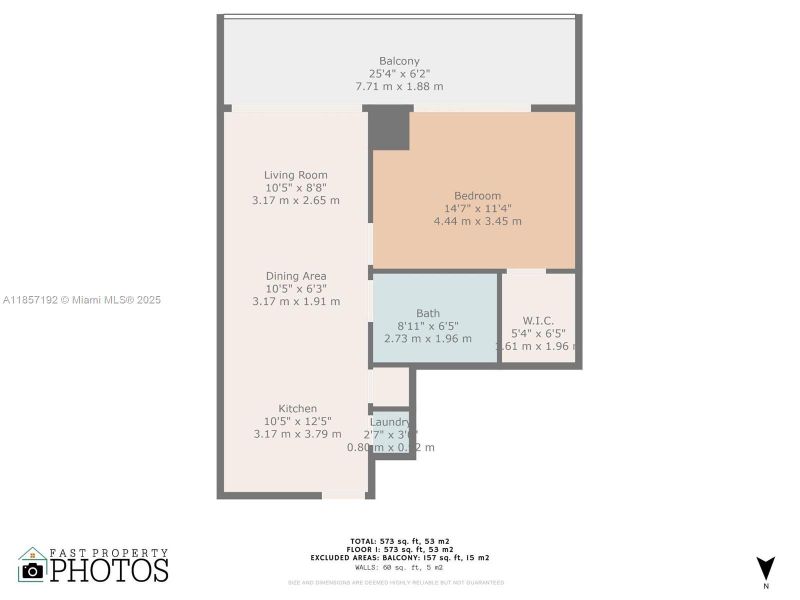 2D floor plan layout of this home in , Miami Beach, FL (Image 3).