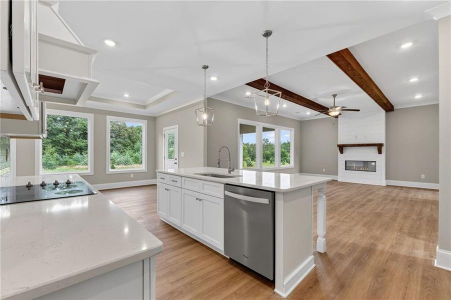 Furnished interior view inside a new home in , Hampton (Image 10).