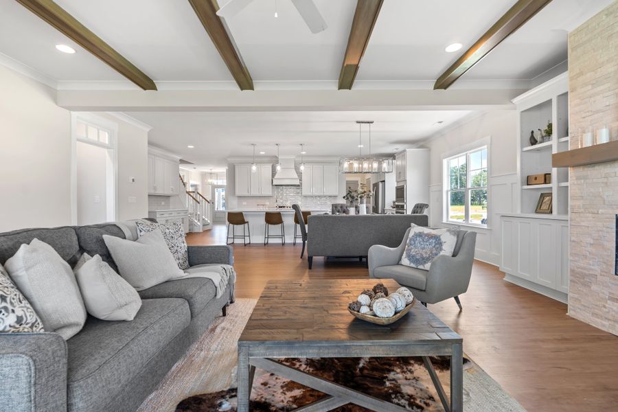 Representative furnished interior of a home built from the Scout by Bill Clark Homes in Riverside Cove, Wilmington (Image 12).