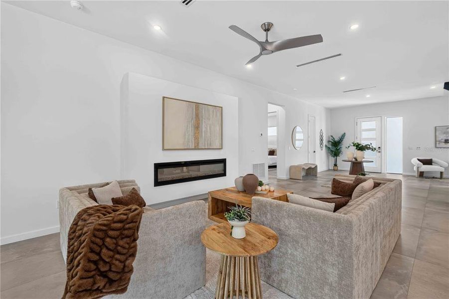 Furnished interior view inside a new home in , Sarasota (Image 10).