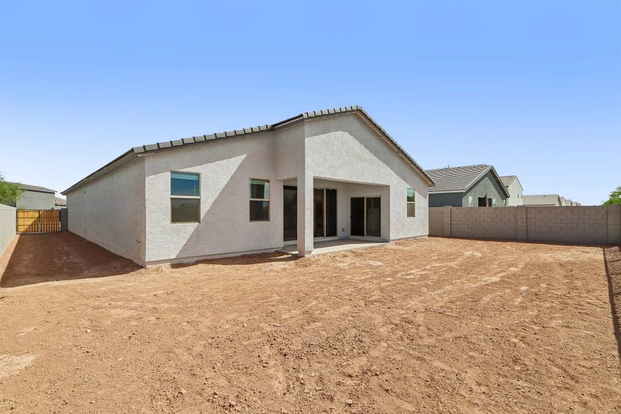 Back exterior elevation