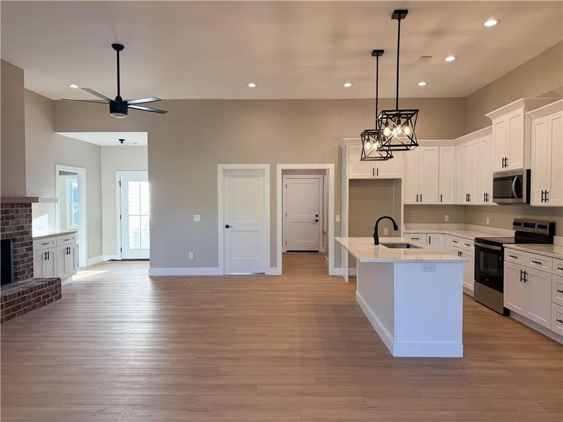 Furnished interior view inside a new home in , Calhoun (Image 6).