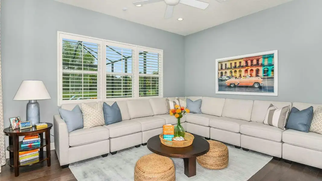 Furnished interior view inside a new home in Kingston South Real Estate and Homes for Sale in Estero, FL - Neal Communities, Estero (Image 17). Furnished interior view inside a new home in Kingston South Real Estate and Homes for Sale in Estero, FL - Neal Communities, Estero (Image 17).