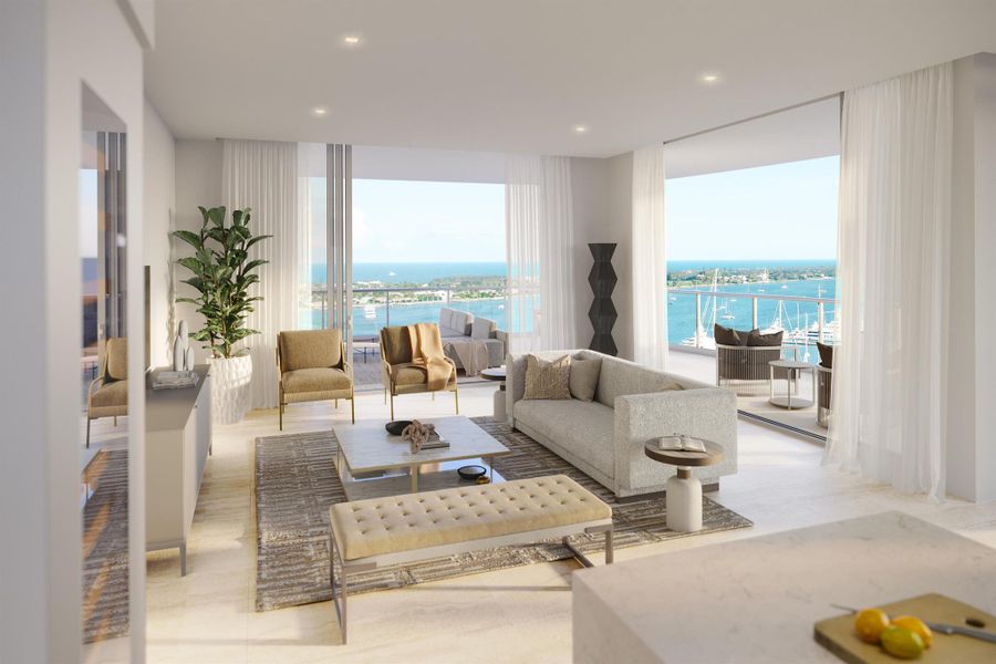 Furnished interior view inside a new home in ALBA Palm Beach, West Palm Beach (Image 6).