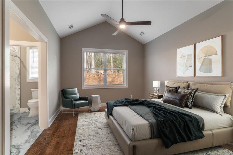 Furnished interior view inside a new home in , Woodstock (Image 10).