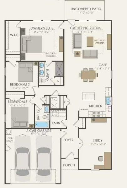 Centex Homes, Morgan floor plan
