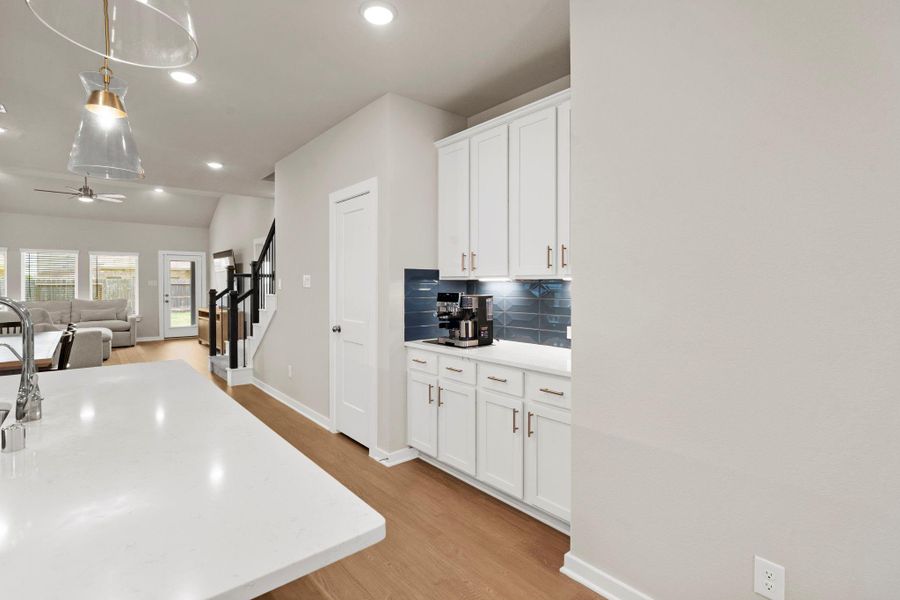 Open kitchen with plenty of counter space Open kitchen with plenty of counter space