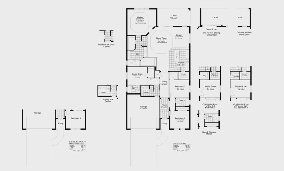 2D floor plan layout for the Triumph by Neal Communities in Tide Marsh, Fort Myers, FL (Image 5).