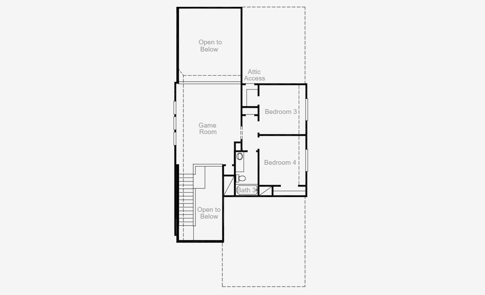 2D floor plan layout of this home in Davis Ranch, San Antonio, TX (Image 1).