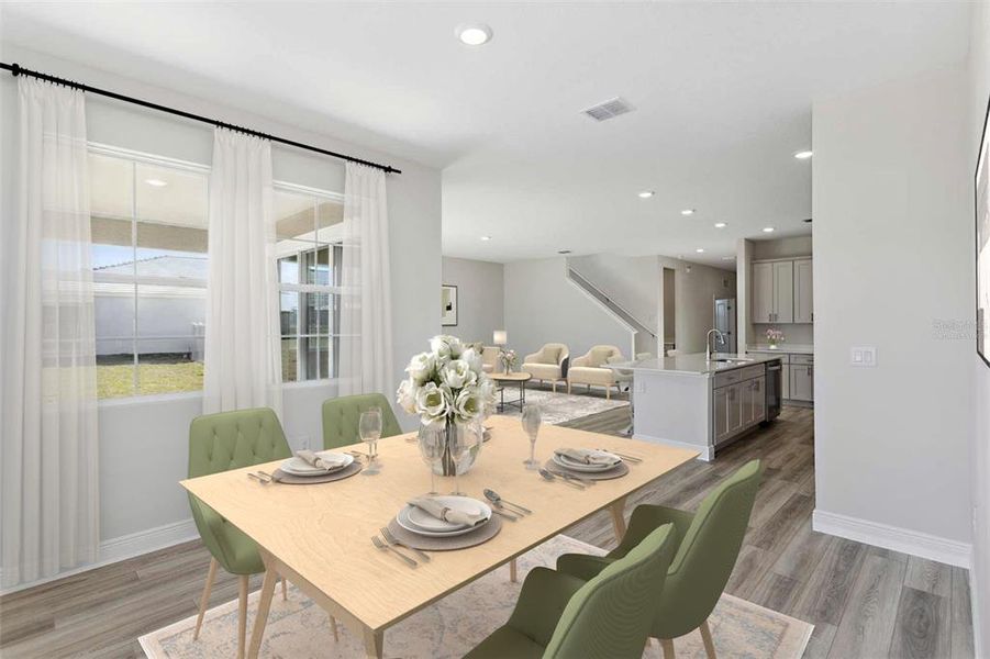 Furnished interior view inside a new home in Pasadena Woods, Dade City (Image 3).