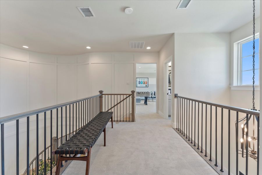 Furnished interior view inside a new home in Estates at Rockhill, Frisco (Image 26).