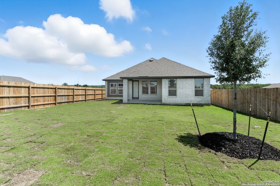 Front exterior of a new home in Alsatian Oaks, Castroville, TX, highlighting curb appeal (Image 24).