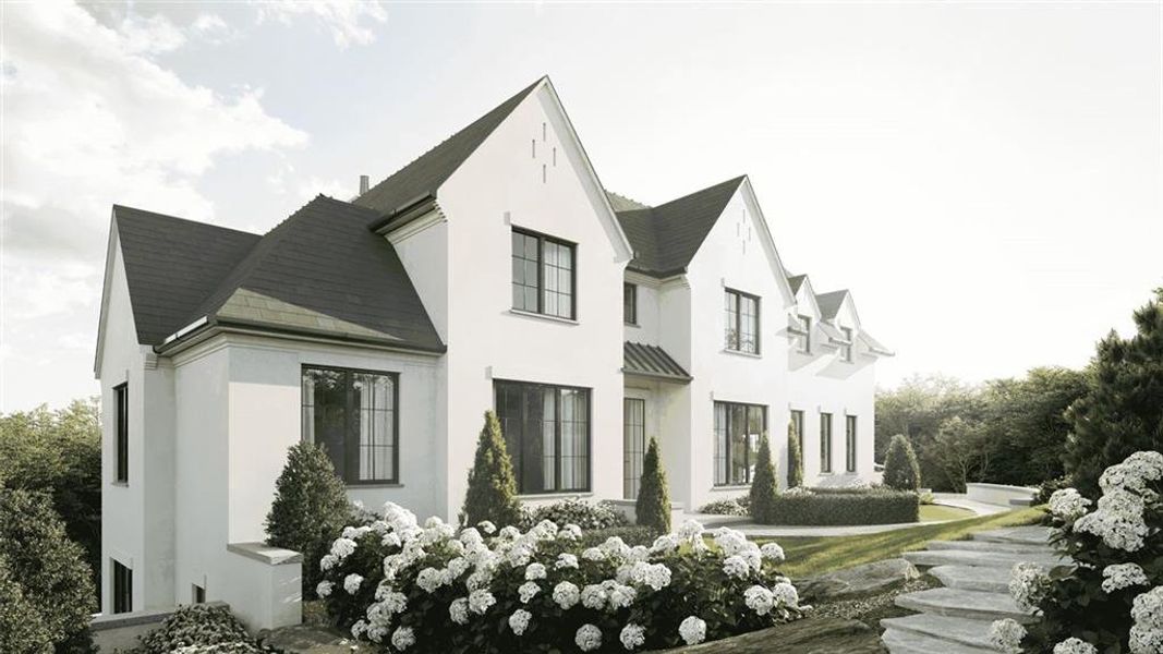 Front exterior of a new home in , Atlanta, GA, highlighting curb appeal (Image 24).