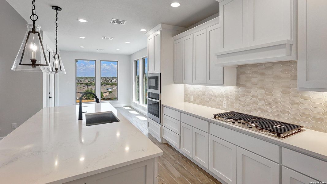 Furnished interior view inside a new home in Ladera, San Antonio (Image 14).