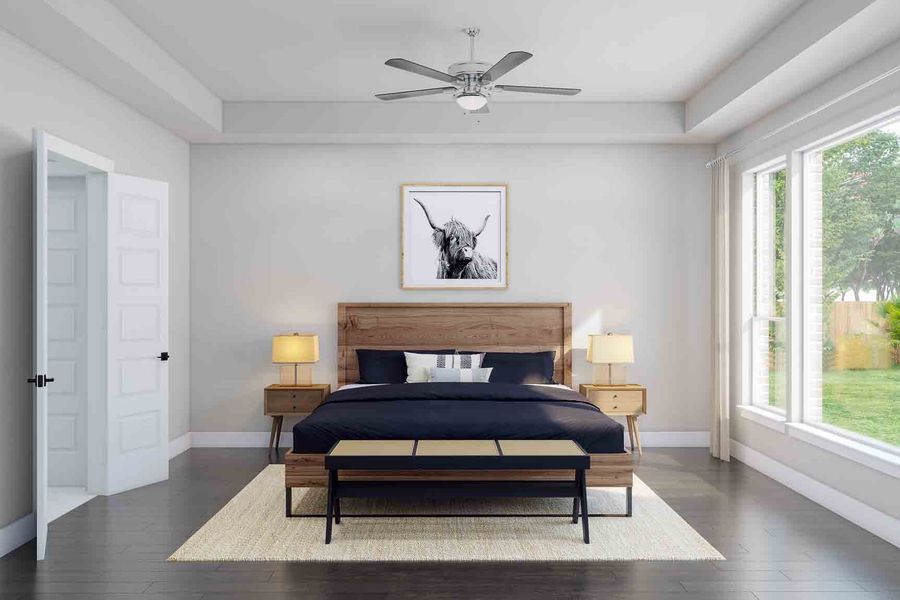 Furnished interior view inside a new home in Trillium 60′, Richmond (Image 6).