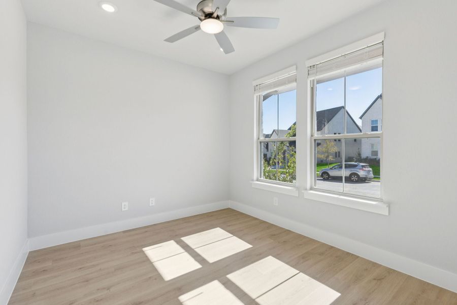 Representative unfurnished interior of a home built from the Statler by Centre Living Homes in Painted Tree Woodland West, McKinney (Image 23). Representative unfurnished interior of a home built from the Statler by Centre Living Homes in Painted Tree Woodland West, McKinney (Image 23).