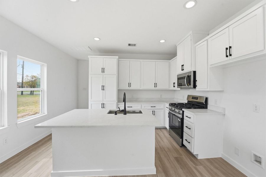 Furnished interior view inside a new home in , La Porte (Image 10). Furnished interior view inside a new home in , La Porte (Image 10).