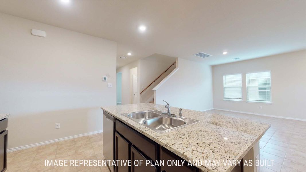 Representative furnished interior of a home built from the Perry by D.R. Horton in Park Meadows, Lorena (Image 8).