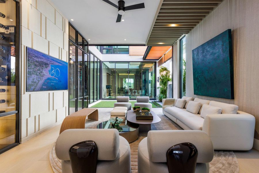 Furnished interior view inside a new home in , Palm Beach Gardens (Image 11). Furnished interior view inside a new home in , Palm Beach Gardens (Image 11).