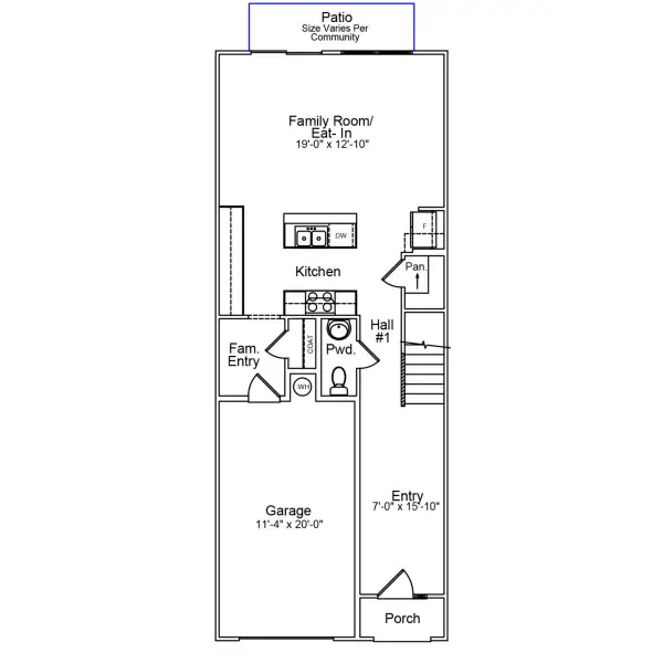 2D floor plan layout of this home in Sweetbrier, Durham, NC (Image 2). 2D floor plan layout of this home in Sweetbrier, Durham, NC (Image 2).