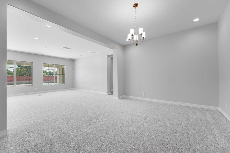 Spacious, unfurnished interior of a new home in Ellsworth Ranch, Queen Creek (Image 24). Spacious, unfurnished interior of a new home in Ellsworth Ranch, Queen Creek (Image 24).