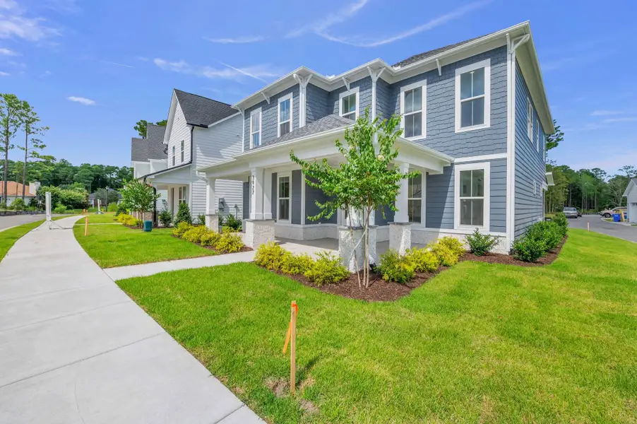 Representative exterior photo of a completed home built from the The Cypress by RobuckHomes in East & Mason, Wilmington, NC (Image 2). Representative exterior photo of a completed home built from the The Cypress by RobuckHomes in East & Mason, Wilmington, NC (Image 2).