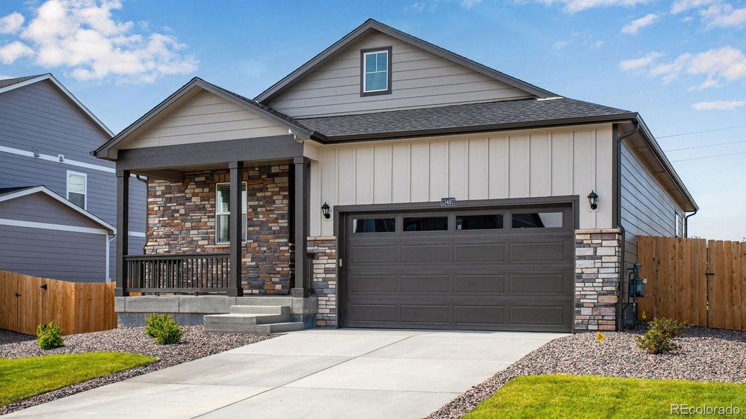 Exterior details and patio area of a home in Timberleaf, Thornton (Image 24).
